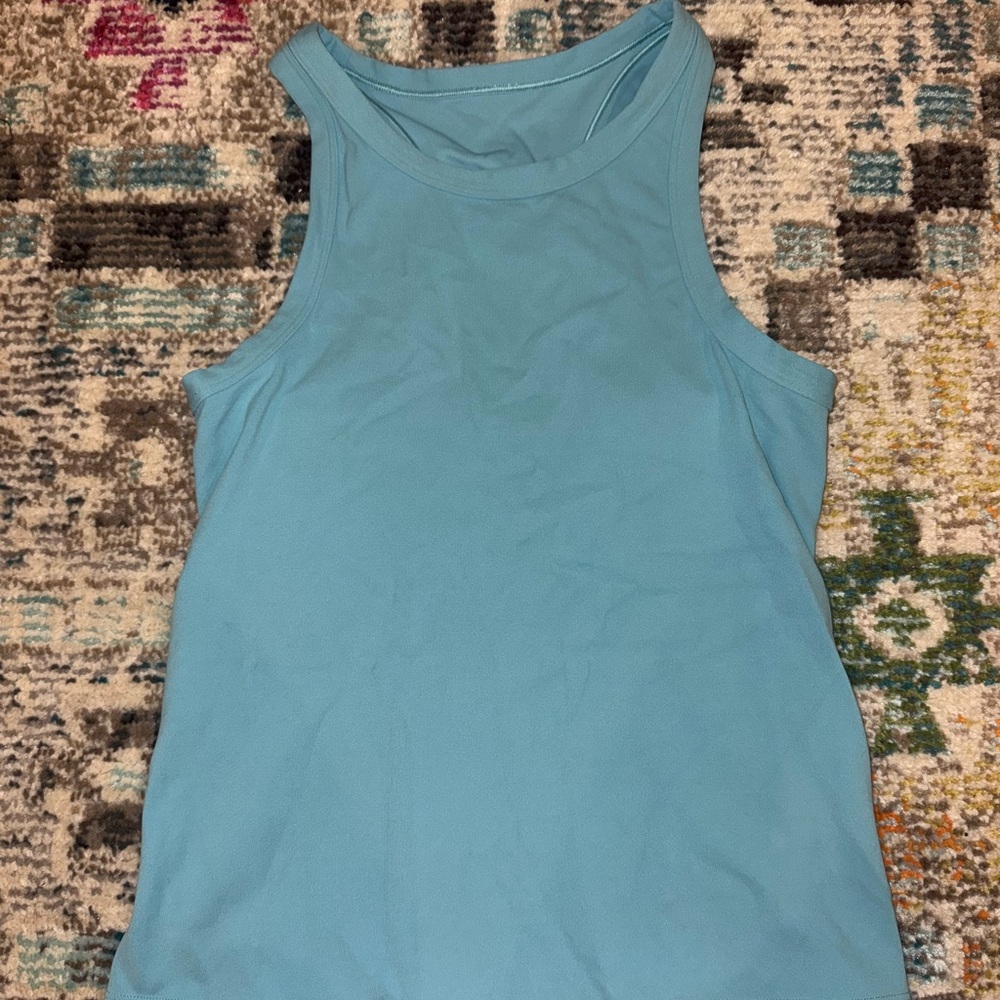 Lululemon Athletica Blue Sleeveless Tank Top